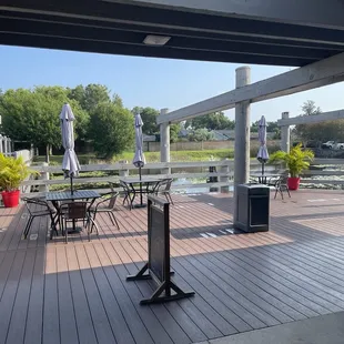 Patio overlooking the Pond