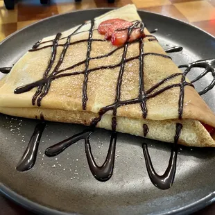 Strawberry crepe