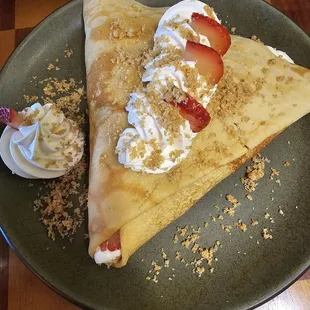 October Special Pumpkin Cheesecake Crepe
