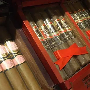 a display of cigars