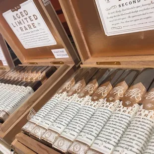 a display of cigars