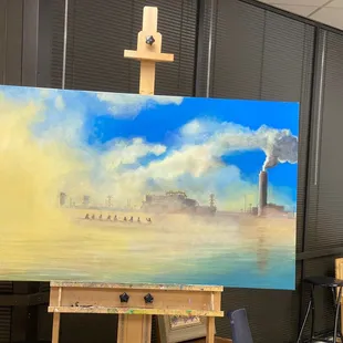 This is the painting Randy helped me complete.