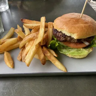 Perfectly seasoned burger