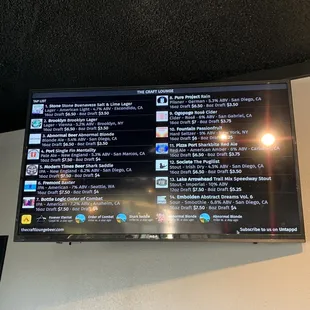 Menu. Only one imperial stout. Trail mix Speedway   Great name. Very full bodied.