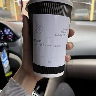 "Best Raspberry Mocha I have ever had" -My bf.