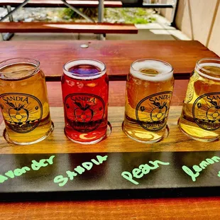 Cider sample tray