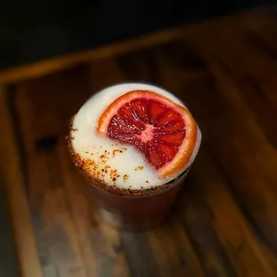 a blood orange cocktail