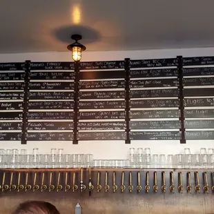 Tap list menu