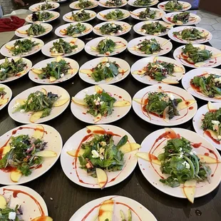 Smoked Apple Salad Plated Service