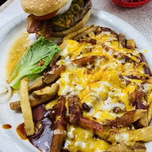 BGCCB with red chile cheese fries