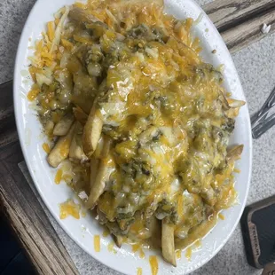 Green Chile cheese fries