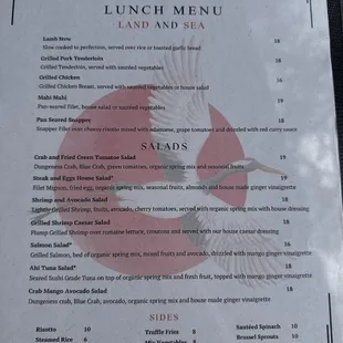 Lunch Menu