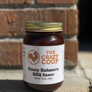 a jar of honey habaneo bbq sauce