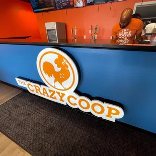 the front desk of the restaurant