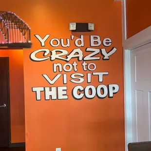 you'd be crazy not to visit the coop