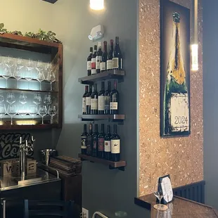 Behind the bar
