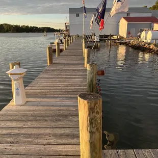This is the deck that runs alongside the restaurant.