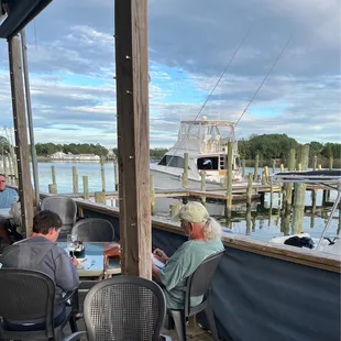 This is the view from the outside seating