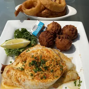 Stuffed Flounder with imperial crabs