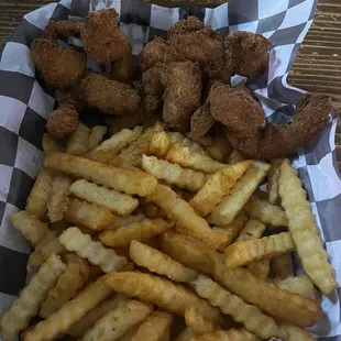 Fried shrimp &amp; old bay fries