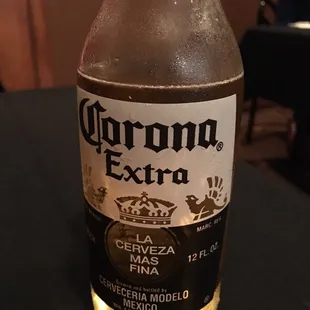 a bottle of corona extra