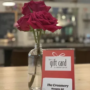 We have gift certificates.