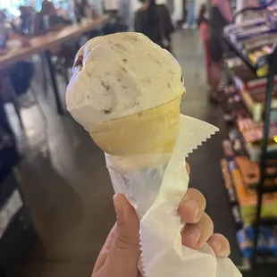 Nutella biscoff ice cream - single scoop/kids cone