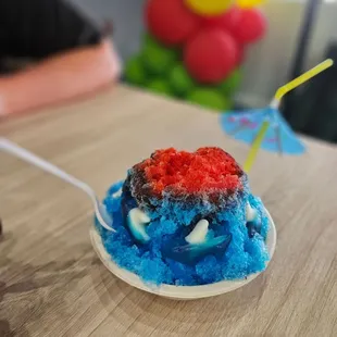 Shark attack Hawaiian shaved ice