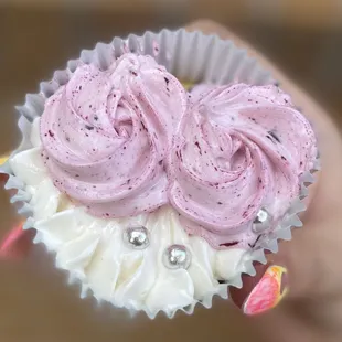 Lemon Poppy + Raspberry Cupcake from Spilled Milk Company!