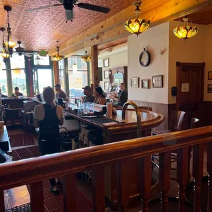 The front dining and bar area.