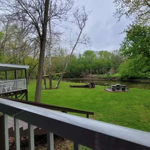 a picnic table and picnic area