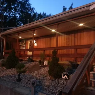 outside