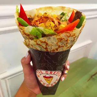 Korean BBQ Crepe with Rib-Eye Steak