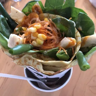 Spicy Thai Crepe with Grilled Chicken