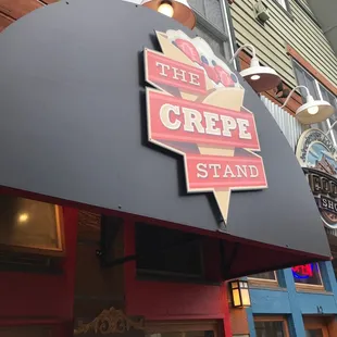 the front of the restaurant