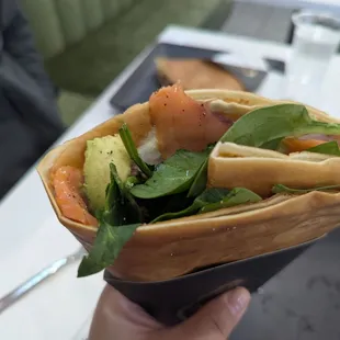 Smoked Salmon Crepe