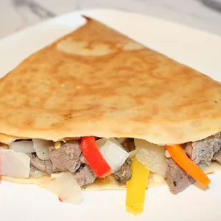 Philly Cheese Crepe.