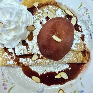 Pouched Pear Crepe