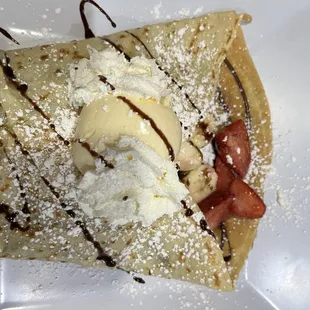 Nutella Banana Crepes