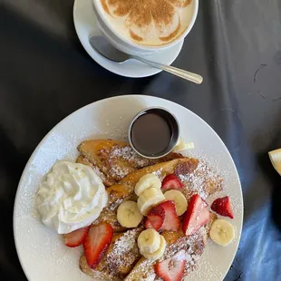 French toast, Chai tea latte