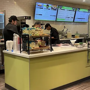 Three workers who were pretty rude.