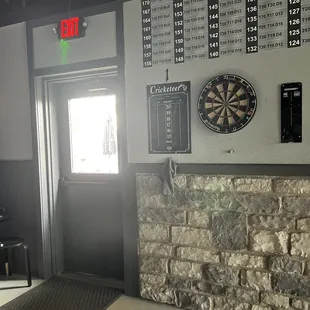 Awesome steel tip dart set up