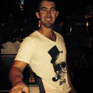 Mr Man slinging the Gin. Bring it Chris.