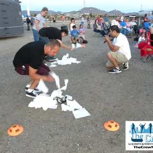 The National Museum of Nuclear Science and History hires us to entertain and bring fun to their "Movies Under The Wings" events!
