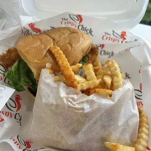 Crispy Chick Spicy Chicken Sandwich Meal