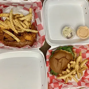#3 (top left) with a crispy chicken sandwich