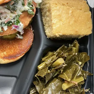 Greens &amp; Corn Bread