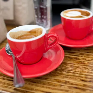 two cups of coffee