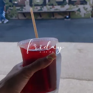 Hibiscus Elderberry iced tea