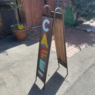 Cafe sign